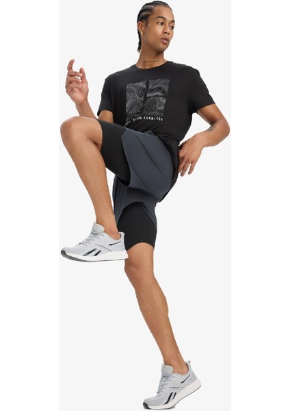 fit Slim Fit Dar Kesim Sporcu Taytlı Dokuma ŞORT D7809AX25SP