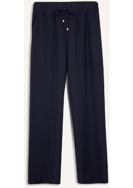 Wide Straight Esnek Belli Cepli Bağcıklı Düz Paça Pantolon D8354AX25SP