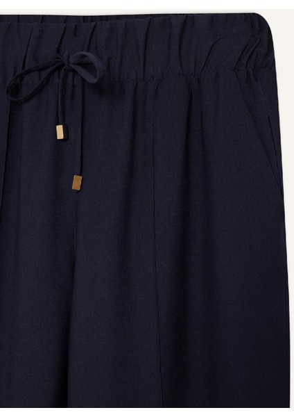Wide Straight Esnek Belli Cepli Bağcıklı Düz Paça Pantolon D8354AX25SP