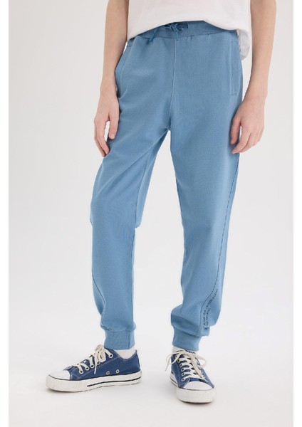 Erkek Çocuk Beli Paçası Lastikli Baskılı Jogger Eşofman Altı D8527A825SP