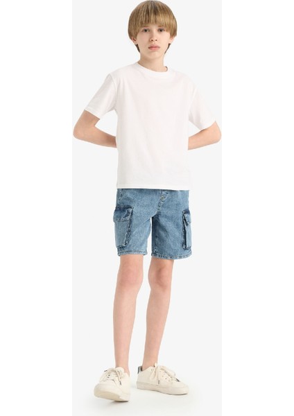 Erkek Çocuk Jean Şort D8566A825SM