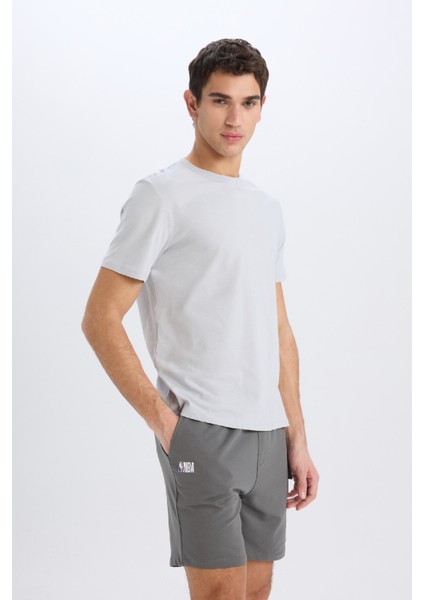 Defactofit Nba Brooklyn Nets Standart Fit Sporcu Kısa Paça ŞORT D8620AX25SP
