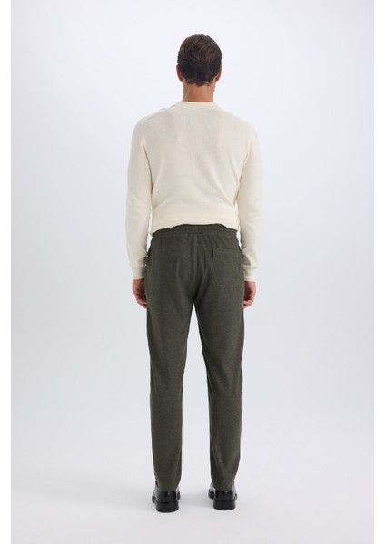 Jogger Pantolon Beli Bağcıklı Cepli Düz Paça D8641AX24AU