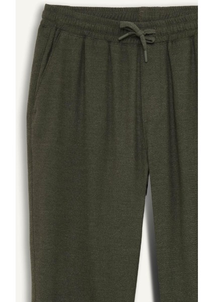 Jogger Pantolon Beli Bağcıklı Cepli Düz Paça D8641AX24AU