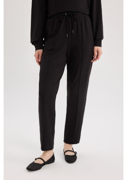 Harem Basic Düz Sweatshirt Kumaşı Pantolon D9363AX25SP