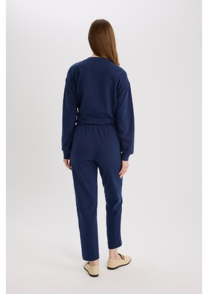 Harem Basic Düz Sweatshirt Kumaşı Pantolon D9363AX25SP