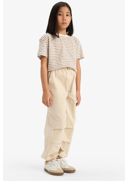 Kız Çocuk Paraşüt Jogger Paça Pantolon E0160A825SM