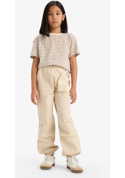 Kız Çocuk Paraşüt Jogger Paça Pantolon E0160A825SM