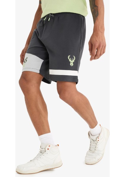 fit Nba Milwaukee Bucks Standart Fit Kısa Paça ŞORT E0212AX25SP