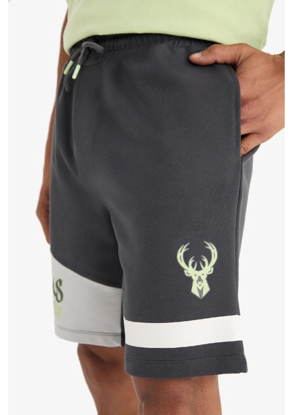 fit Nba Milwaukee Bucks Standart Fit Kısa Paça ŞORT E0212AX25SP