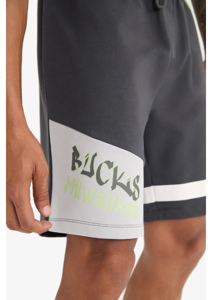 fit Nba Milwaukee Bucks Standart Fit Kısa Paça ŞORT E0212AX25SP