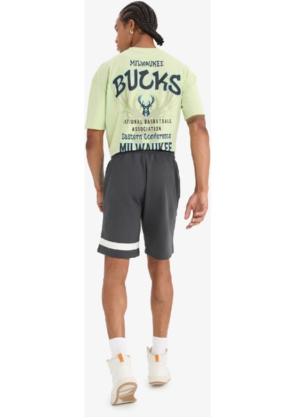 fit Nba Milwaukee Bucks Standart Fit Kısa Paça ŞORT E0212AX25SP