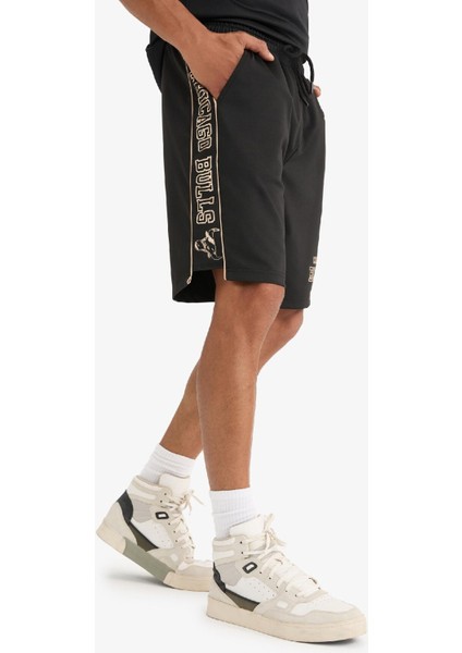 fit Nba Chicago Bulls Standart Fit Sporcu Kısa Paça ŞORT E0365AX25SP