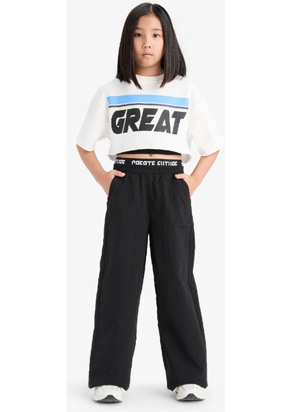 Kız Çocuk Wide Leg Geniş Paça Pamuklu Pantolon E1750A825SM