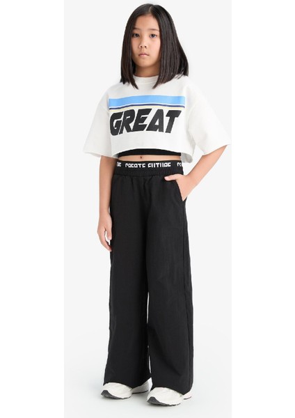 Kız Çocuk Wide Leg Geniş Paça Pamuklu Pantolon E1750A825SM