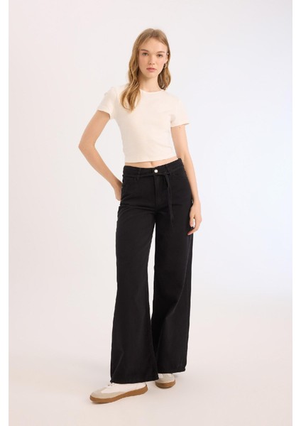 Coool Gabardin Pantolon Wide Leg Yüksek Bel Geniş Bol Paça E1794AX25SP