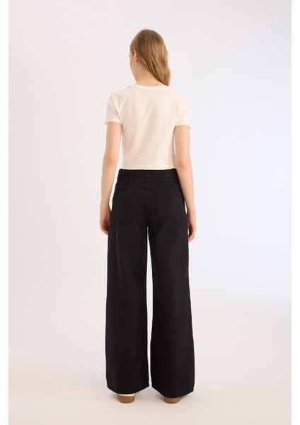 Coool Gabardin Pantolon Wide Leg Yüksek Bel Geniş Bol Paça E1794AX25SP