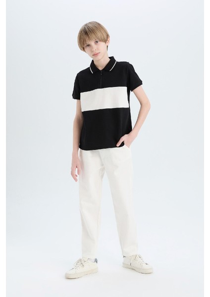 Erkek Çocuk Carrot Fit Havuç Kesim Standart Paça Gabardin Pantolon E2218A825SM
