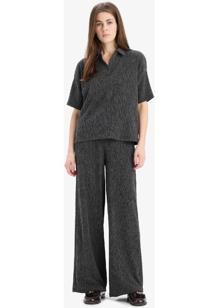 Wide Leg Geniş Paça Bürümcük Pantolon E3232AX25SP indirimleri