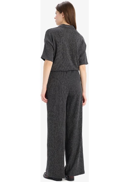 Wide Leg Geniş Paça Bürümcük Pantolon E3232AX25SP