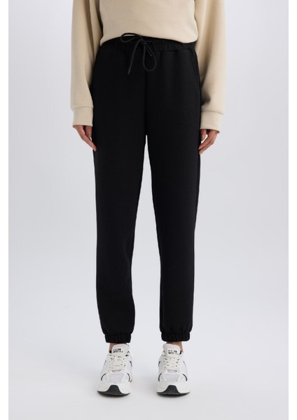 Fit Standart Fit Uzun Jogger Eşofman Altı Cepli Beli Paçası Lastikli E3546AX24WN