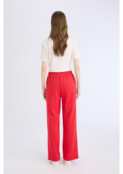 Coool Wide Leg Eşofman Altı Basic Düz Beli Lastikli Geniş Bol Paça E5374AX25SP