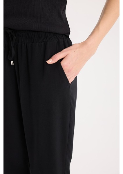Harem Belmando Kumaş Pantolon Cepli Normal Bel Basic Düz Paça L3164AZ25SM