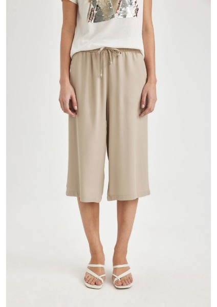 Kapri Yüksek Bel Crop Fit Belmando Basic Kapri I6798AZ24SM