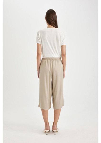 Kapri Yüksek Bel Crop Fit Belmando Basic Kapri I6798AZ24SM
