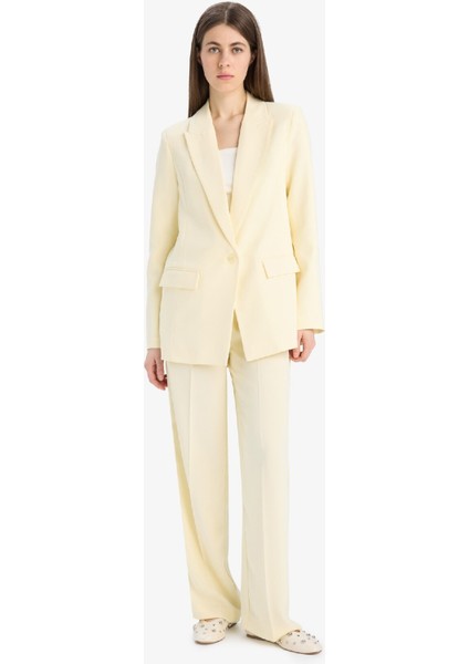 Wide Leg Krep Kumaş Palazzo Pantolon Cepli Yüksek Bel Uzun Boy Geniş Paça F0083AX25SM fiyatları