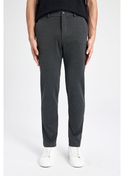 Jogger Düz Paça Her Yöne Esneyen Yazlık Kumaş Pantolon T6317AZ24SP
