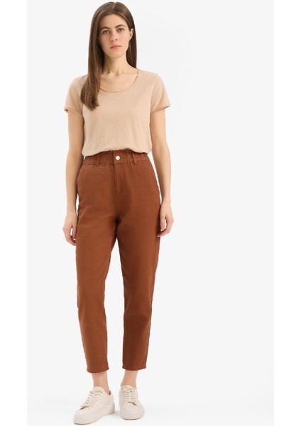 Paperbag Gabardin Kumaş Pantolon Cepli Standart Paça S2790AZ25SP