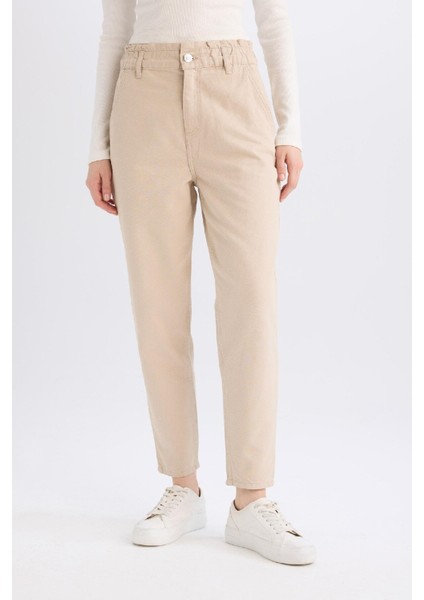 Paperbag Gabardin Kumaş Pantolon Standart Paça Cepli S2790AZ25SP