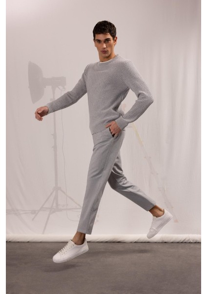 Jogger Düz Paça Her Yöne Esneyen Yazlık Kumaş Pantolon T6317AZ25SP