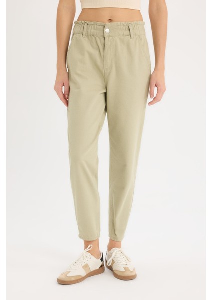 Paperbag Gabardin Kumaş Pantolon Standart Paça Cepli S2790AZ25SP