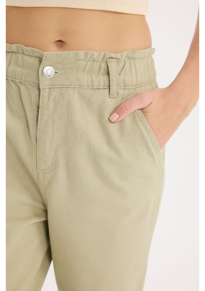 Paperbag Gabardin Kumaş Pantolon Standart Paça Cepli S2790AZ25SP