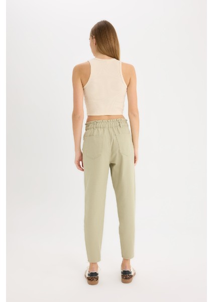 Paperbag Gabardin Kumaş Pantolon Standart Paça Cepli S2790AZ25SP
