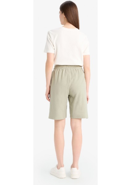 Regular Fit Normal Bel Düz Paça Bermuda Şort N7439AZ25HS