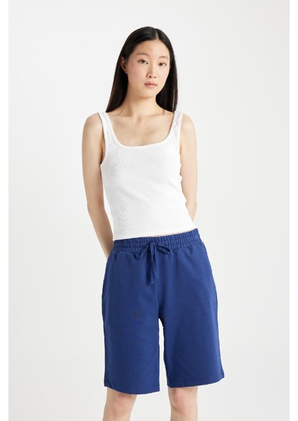 Regular Fit Basic Bermuda Şort N7439AZNS