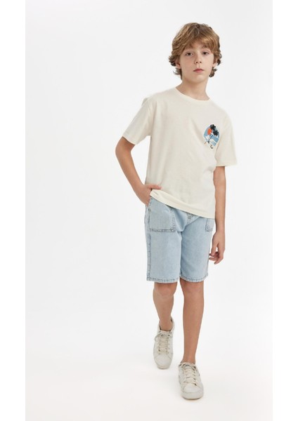 Erkek Çocuk Jean Şort C0192A824SM