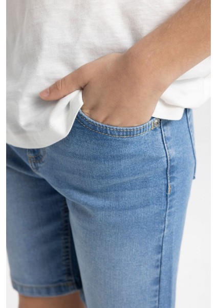 Erkek Çocuk Jean Şort B5751A824SM