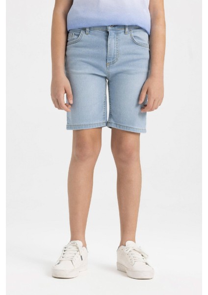 Erkek Çocuk Jean Şort B5762A824SM
