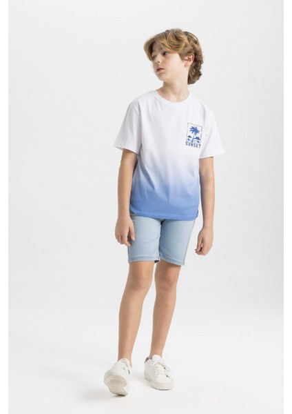 Erkek Çocuk Jean Şort B5762A824SM