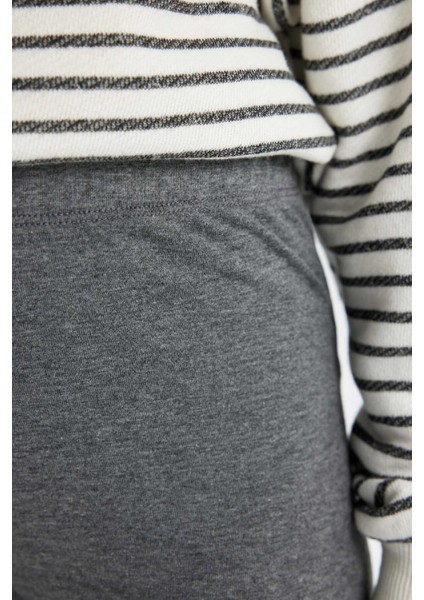 Kız Çocuk Antrasit Legging Fit Basic Düz Tayt B7786A8NS indirimleri