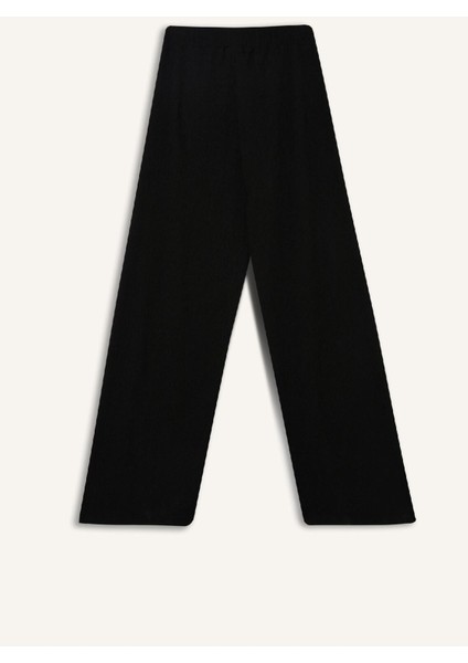 Wide Leg Pantolon Geniş Paça Basic Düz Bürümcük E3232AX25SP