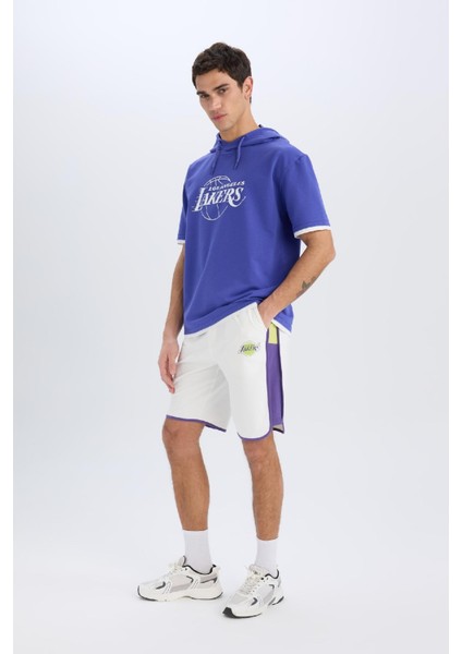 fit Nba Los Angeles Lakers Standart Fit Kısa Paça ŞORT W9811AZ25SP