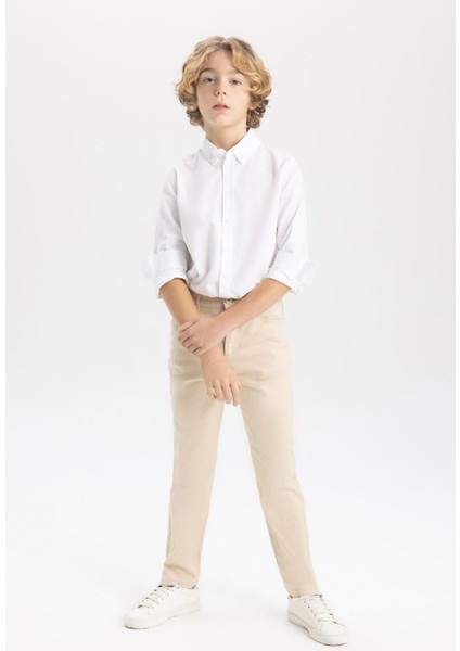 Erkek Çocuk Düz Paça Gabardin Basic Düz Pantolon X4224A624SM
