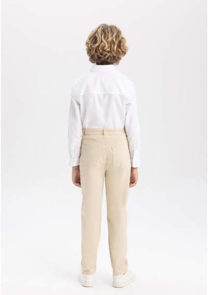 Erkek Çocuk Düz Paça Gabardin Basic Düz Pantolon X4224A624SM