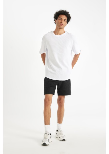 Slim Fit Dar Kesim Dar Paça Şort W7965AZ24HS