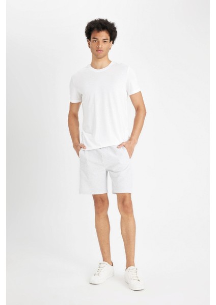 Slim Fit Dar Kesim Dar Paça Şort W7965AZ24HS